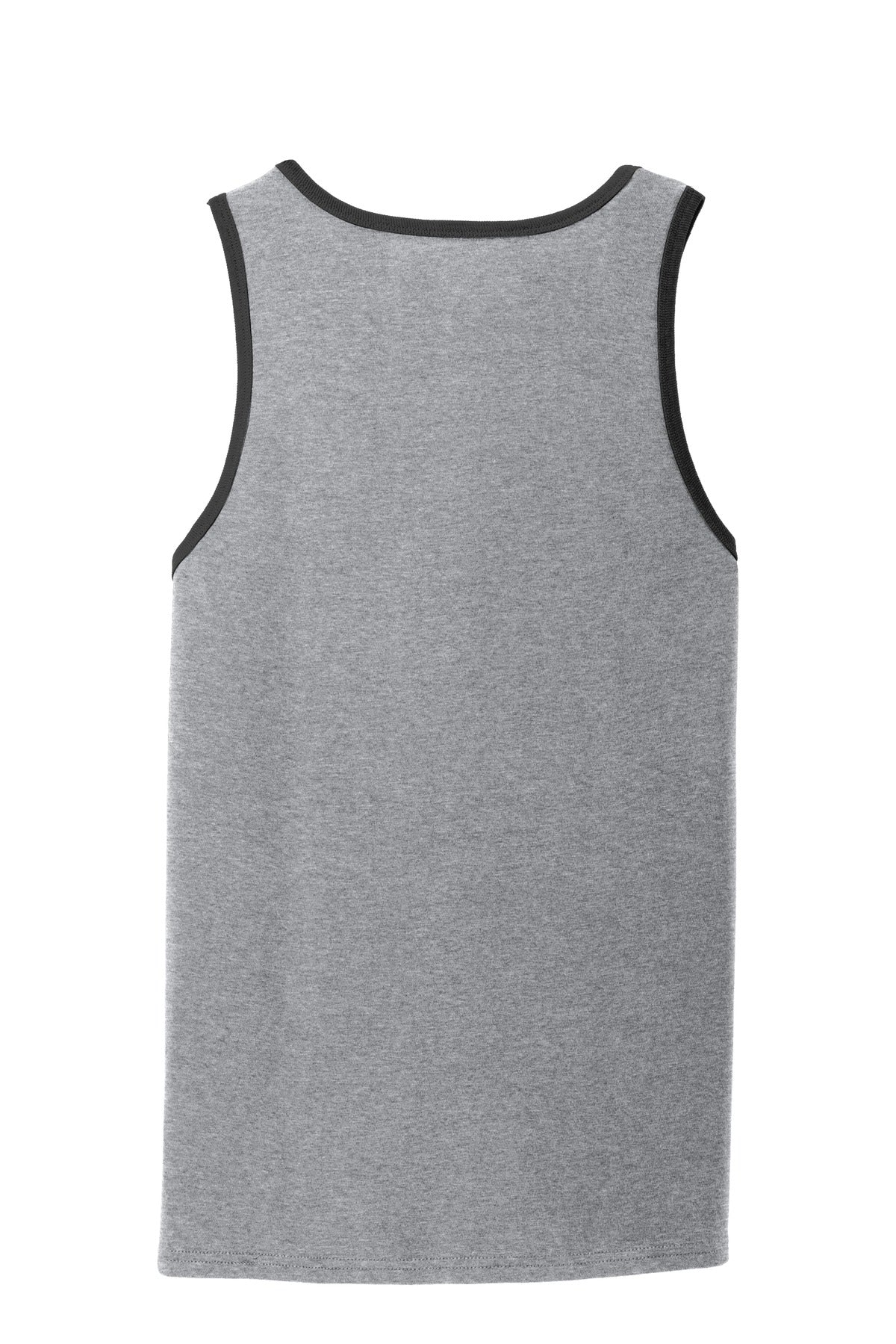 Port & Company Core Cotton Tank Top.  PC54TT Athletic Heather/ Jet Black
