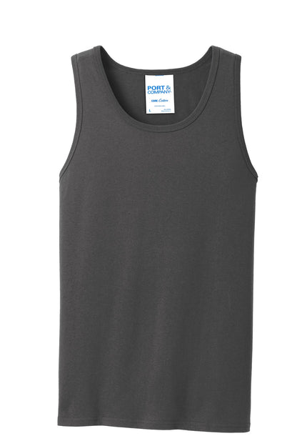 Port & Company Core Cotton Tank Top.  PC54TT Charcoal