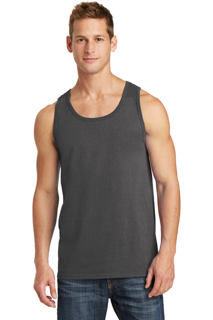Port & Company Core Cotton Tank Top.  PC54TT Charcoal