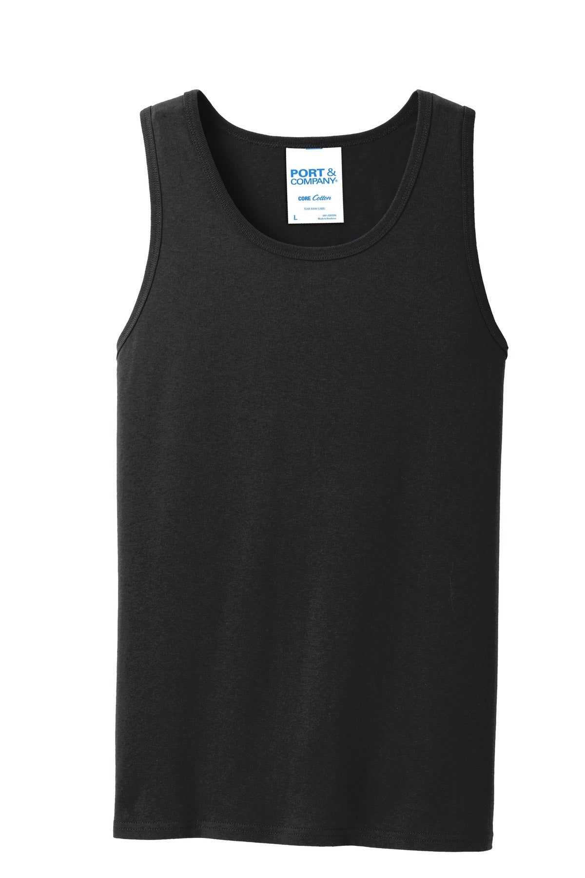 Port & Company Core Cotton Tank Top.  PC54TT Jet Black