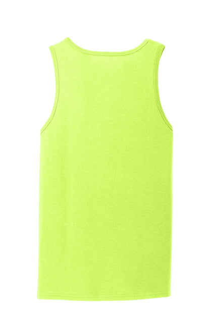 Port & Company Core Cotton Tank Top.  PC54TT Neon Yellow