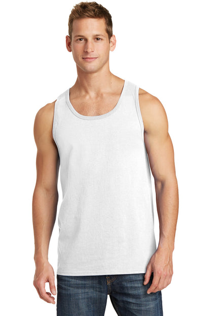 Port & Company Core Cotton Tank Top.  PC54TT White