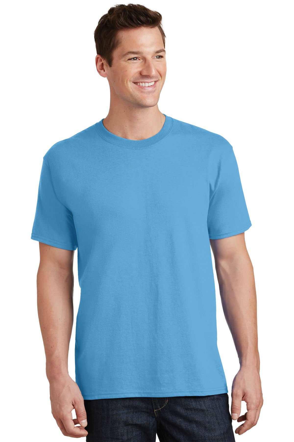 Port & Company Tall Core Cotton Tee PC54T Aquatic Blue Tall
