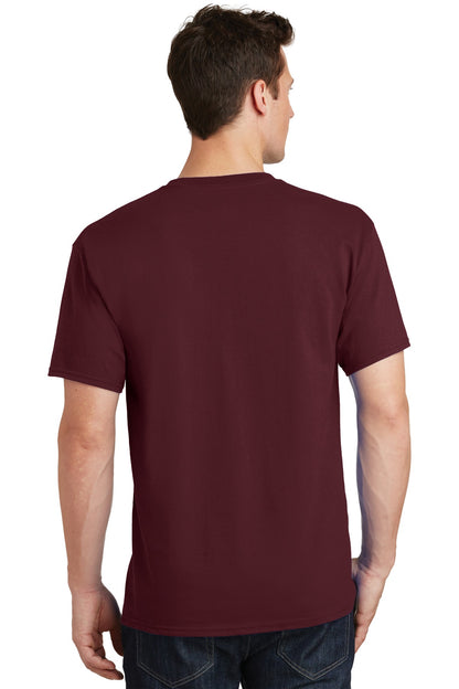 Port & Company Tall Core Cotton Tee PC54T Athletic Maroon Tall