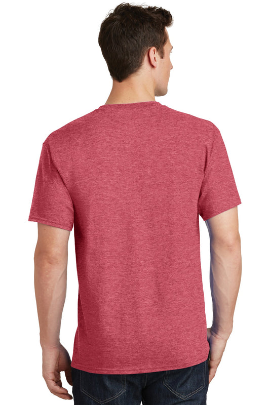 Port & Company Tall Core Cotton Tee PC54T Heather Red Tall