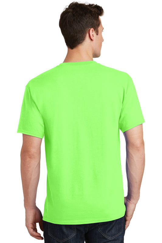 Port & Company Tall Core Cotton Tee PC54T Neon Green Tall