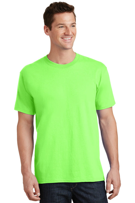 Port & Company Tall Core Cotton Tee PC54T Neon Green Tall
