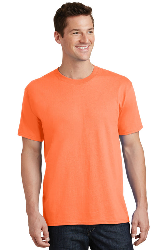 Port & Company Tall Core Cotton Tee PC54T Neon Orange Tall
