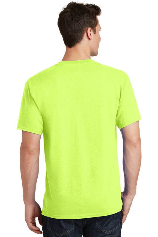 Port & Company Tall Core Cotton Tee PC54T Neon Yellow Tall
