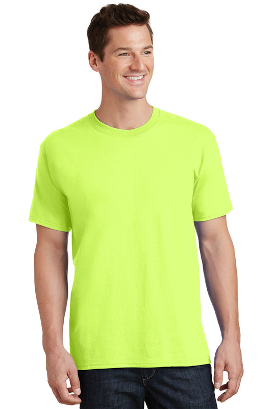 Port & Company Tall Core Cotton Tee PC54T Neon Yellow Tall