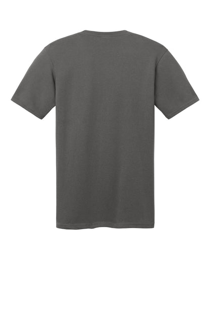 Port & Company Core Cotton V-Neck Tee. PC54V Charcoal