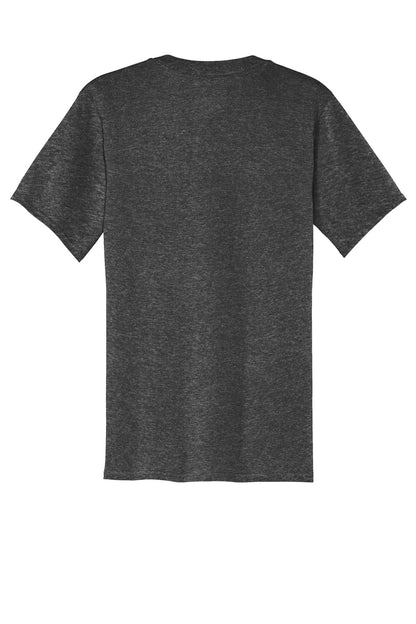 Port & Company Core Cotton V-Neck Tee. PC54V Dark Heather Grey