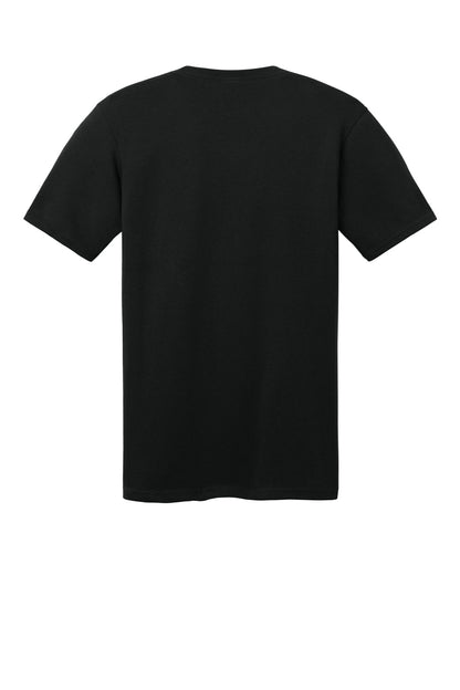Port & Company Core Cotton V-Neck Tee. PC54V Jet Black
