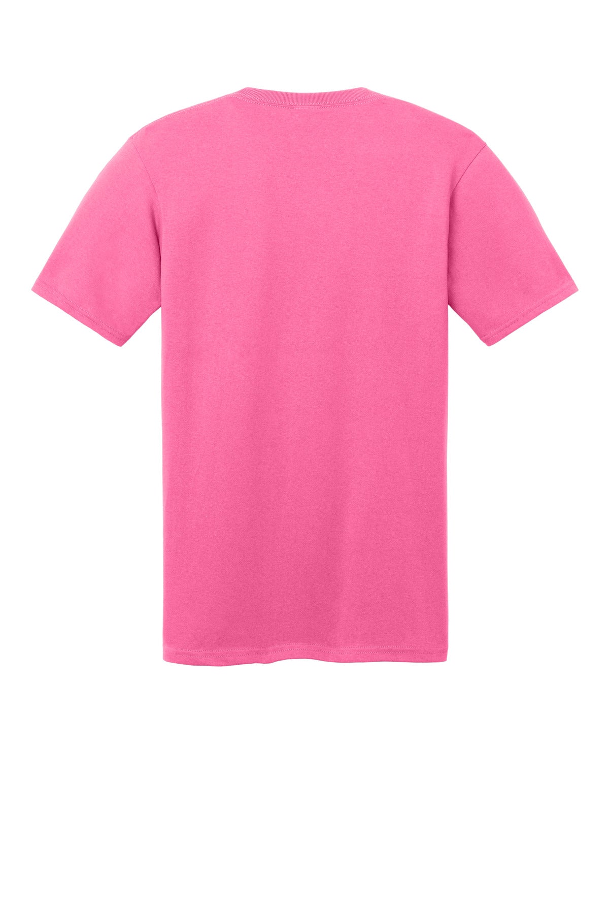 Port & Company Core Cotton V-Neck Tee. PC54V Neon Pink