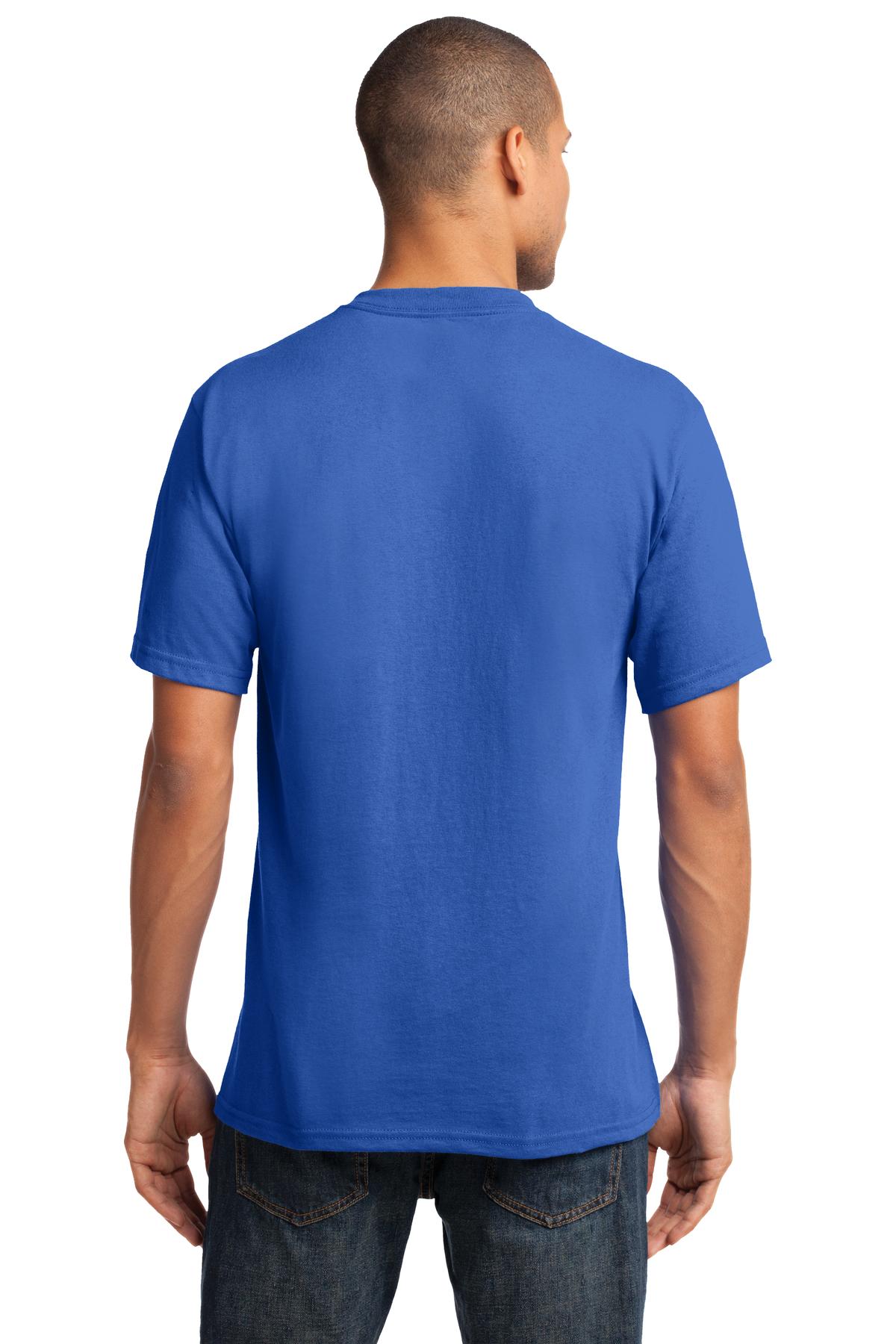 Port & Company Core Cotton V-Neck Tee. PC54V Royal