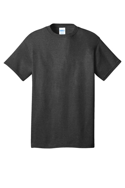 Port & Company Core Cotton Tee. PC54 Black Heather