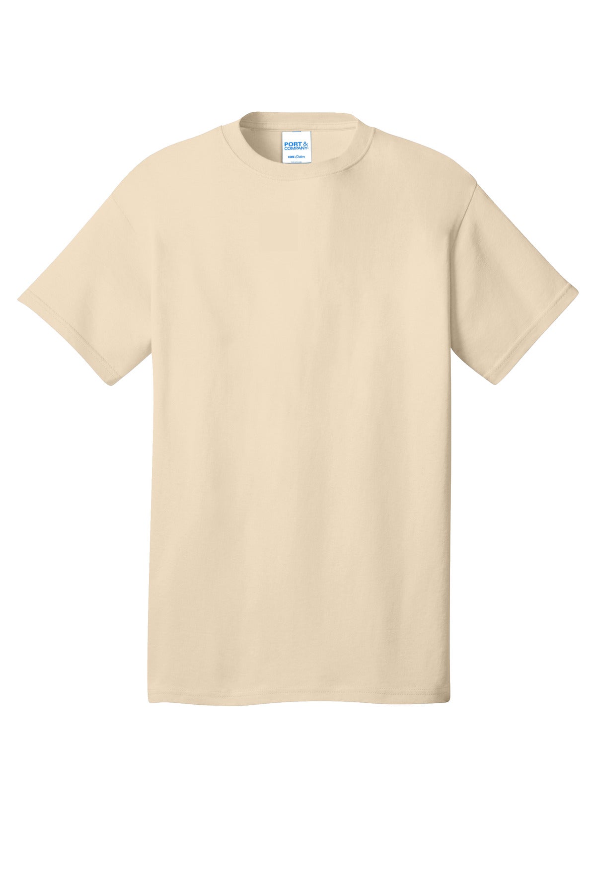 Port & Company Core Cotton Tee. PC54 Creme