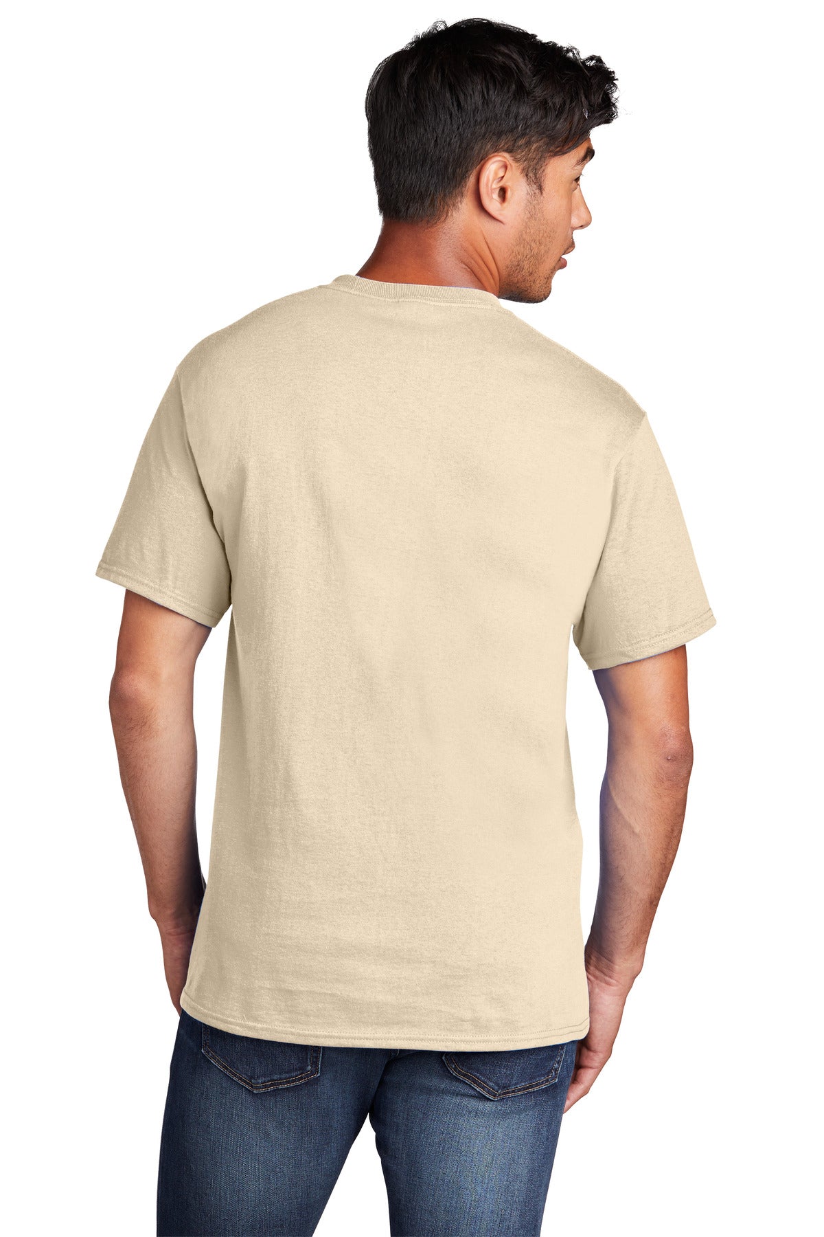 Port & Company Core Cotton Tee. PC54 Creme