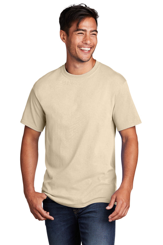 Port & Company Core Cotton Tee. PC54 Creme