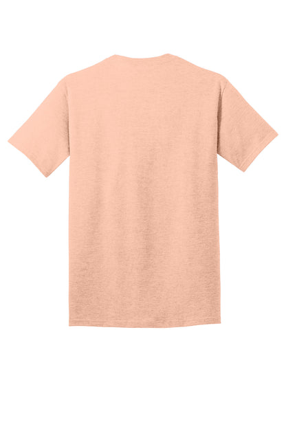 Port & Company Core Cotton Tee. PC54 Heathered Dusty Peach