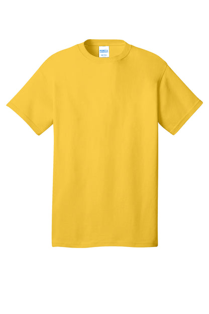 Port & Company Core Cotton Tee. PC54 Lemon Yellow