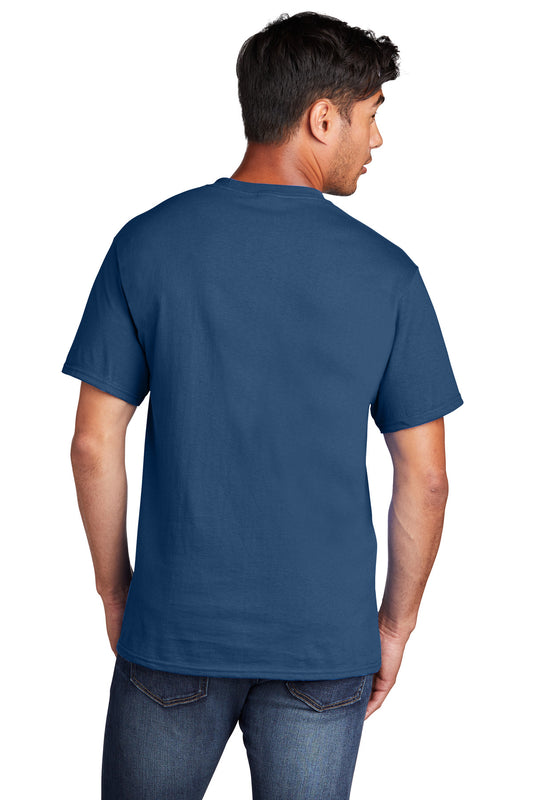 Port & Company Core Cotton Tee. PC54 Neptune Blue