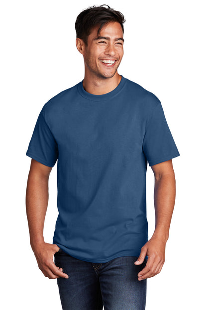 Port & Company Core Cotton Tee. PC54 Neptune Blue