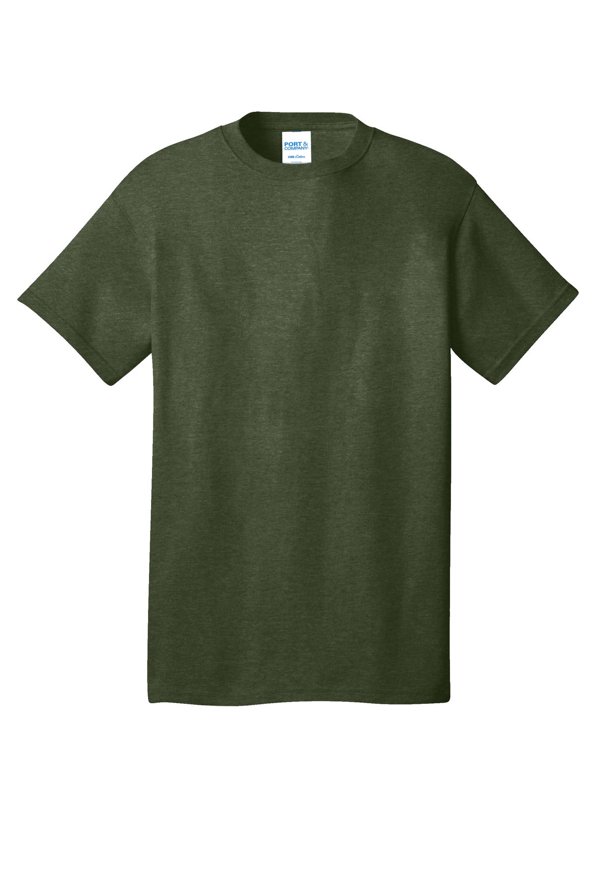 Port & Company Core Cotton Tee. PC54 Olive Drab Green Heather