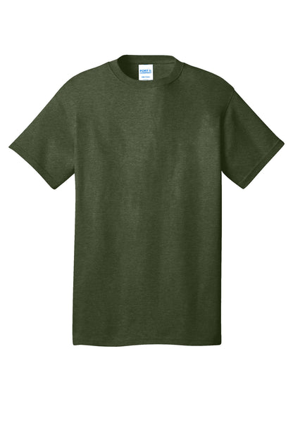 Port & Company Core Cotton Tee. PC54 Olive Drab Green Heather
