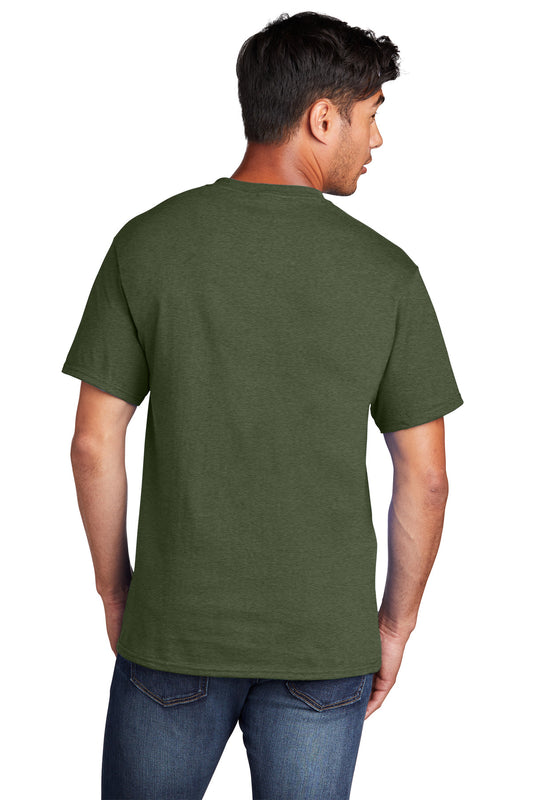 Port & Company Core Cotton Tee. PC54 Olive Drab Green Heather