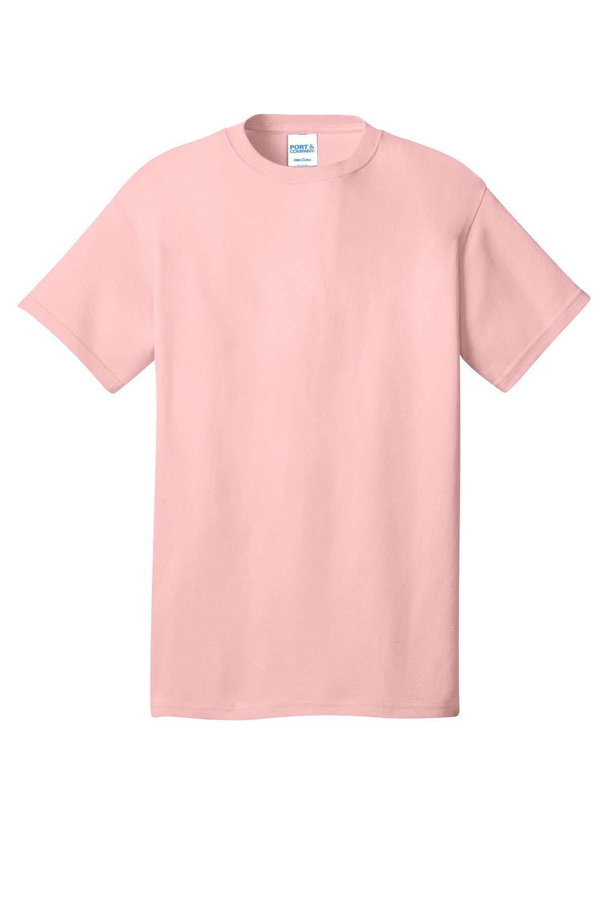 Port & Company Core Cotton Tee. PC54 Pale Blush