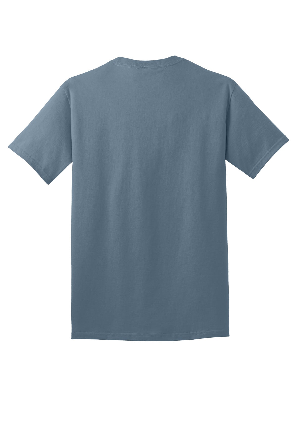 Port & Company Core Cotton Tee. PC54 Stonewashed Blue
