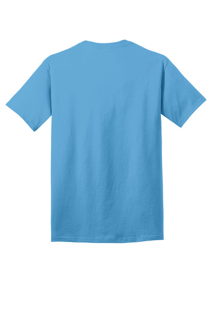 Port & Company Core Cotton Tee. PC54 Aquatic Blue