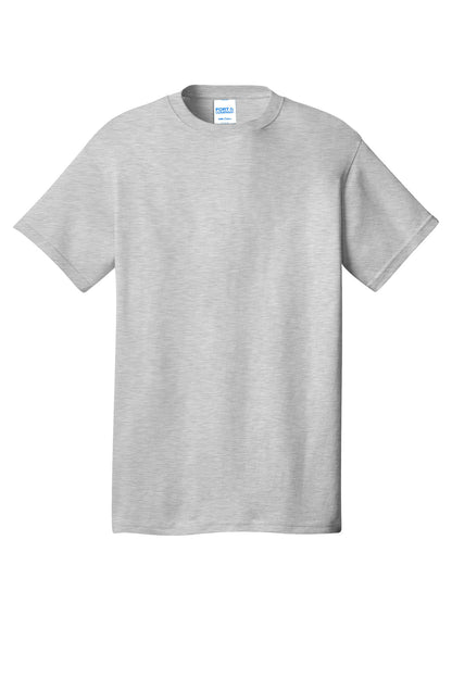 Port & Company Core Cotton Tee. PC54 Ash