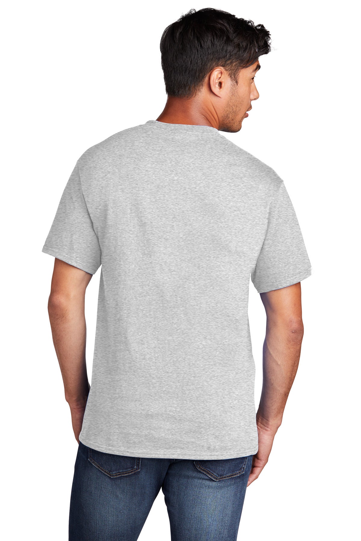 Port & Company Core Cotton Tee. PC54 Ash