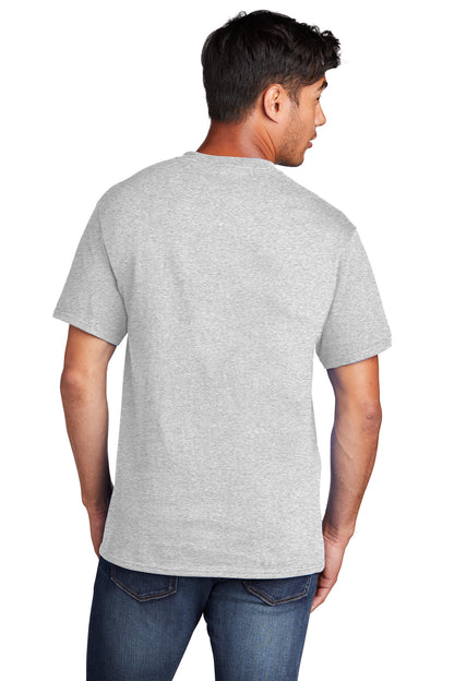 Port & Company Core Cotton Tee. PC54 Ash