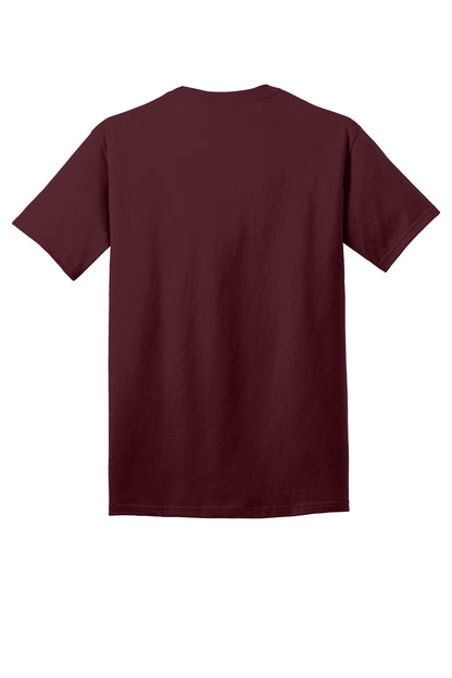 Port & Company Core Cotton Tee. PC54 Athletic Maroon