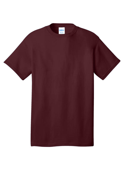 Port & Company Core Cotton Tee. PC54 Athletic Maroon