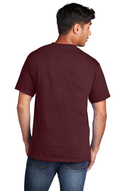 Port & Company Core Cotton Tee. PC54 Athletic Maroon