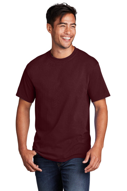 Port & Company Core Cotton Tee. PC54 Athletic Maroon