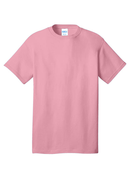 Port & Company Core Cotton Tee. PC54 Candy Pink
