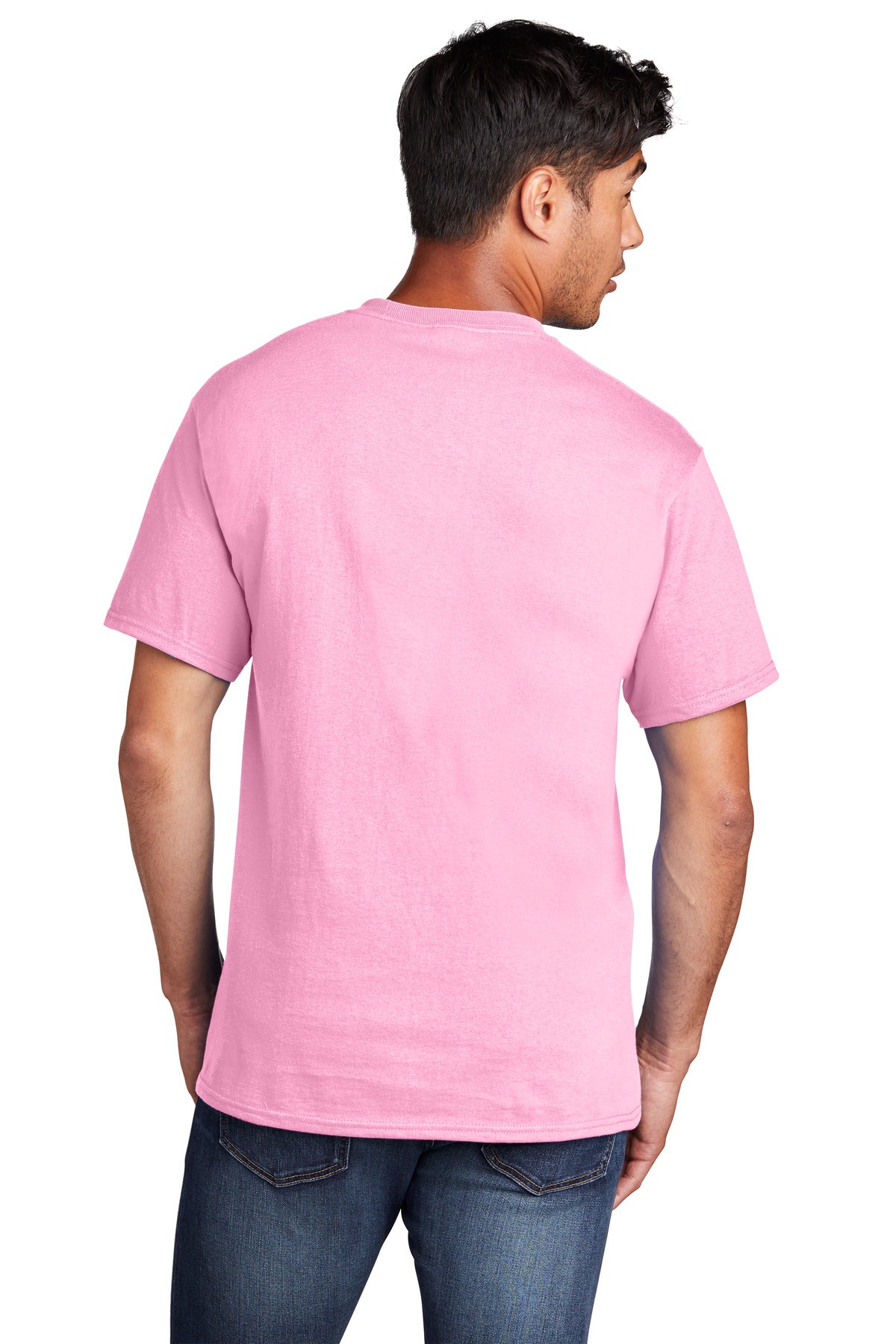 Port & Company Core Cotton Tee. PC54 Candy Pink