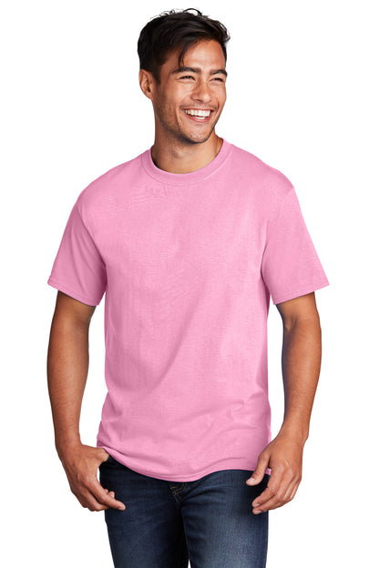 Port & Company Core Cotton Tee. PC54 Candy Pink