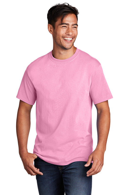 Port & Company Core Cotton Tee. PC54 Candy Pink