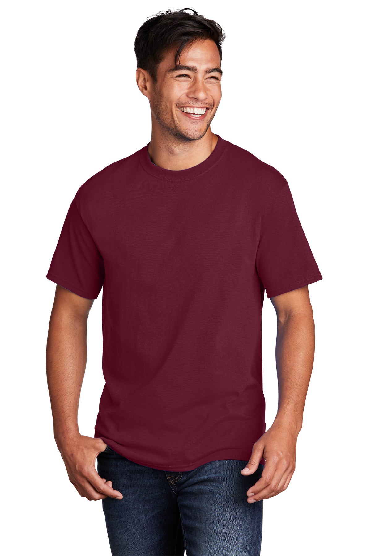 Port & Company Core Cotton Tee. PC54 Cardinal