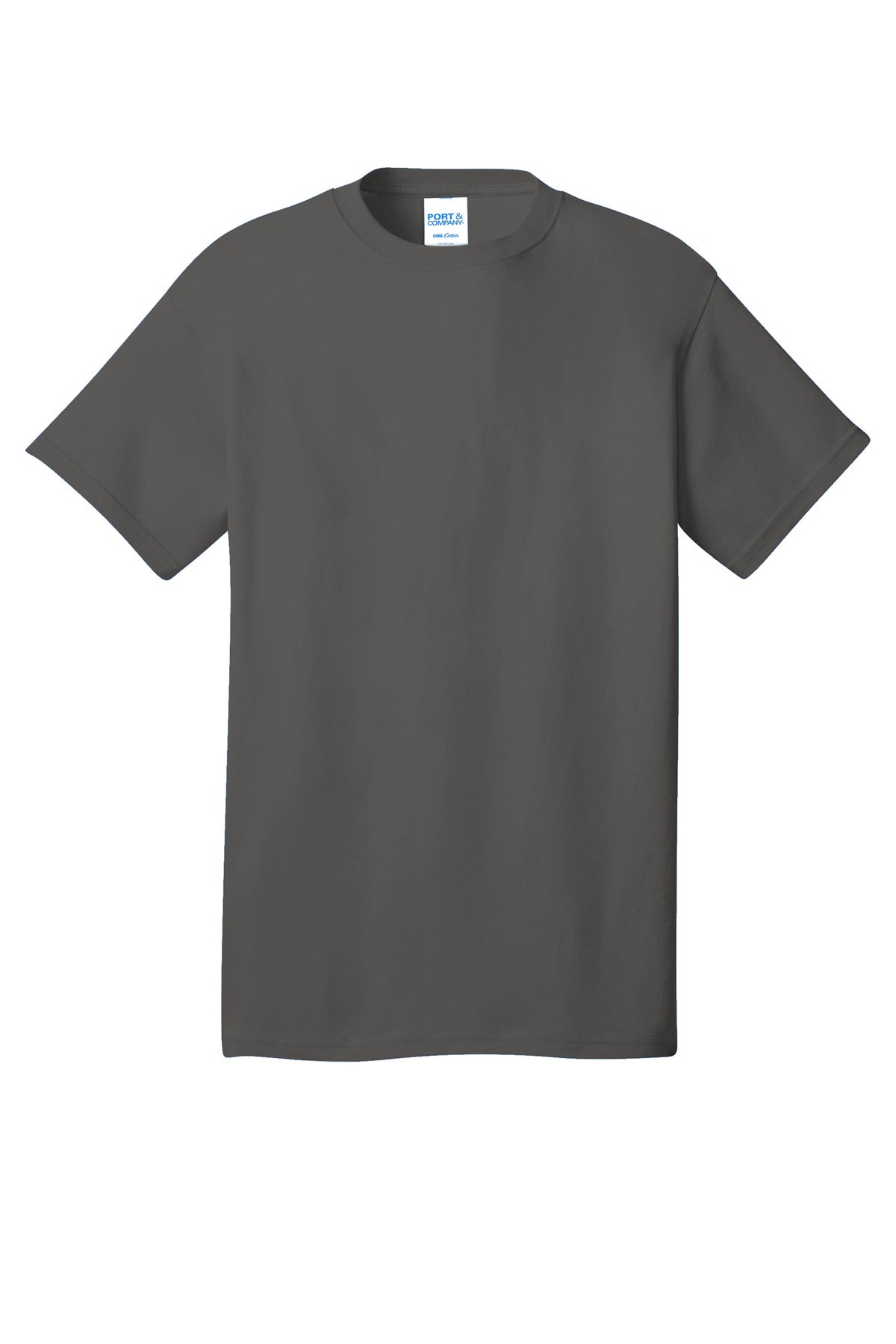 Port & Company Core Cotton Tee. PC54 Charcoal