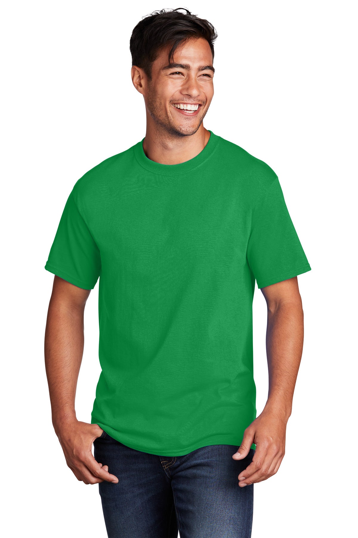 Port & Company Core Cotton Tee. PC54 Clover Green