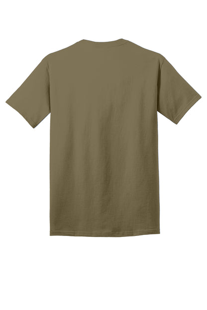 Port & Company Core Cotton Tee. PC54 Coyote Brown