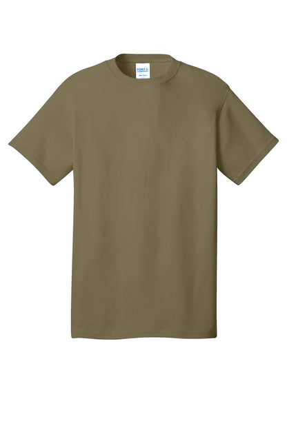 Port & Company Core Cotton Tee. PC54 Coyote Brown