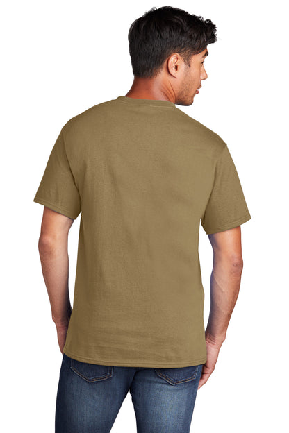 Port & Company Core Cotton Tee. PC54 Coyote Brown